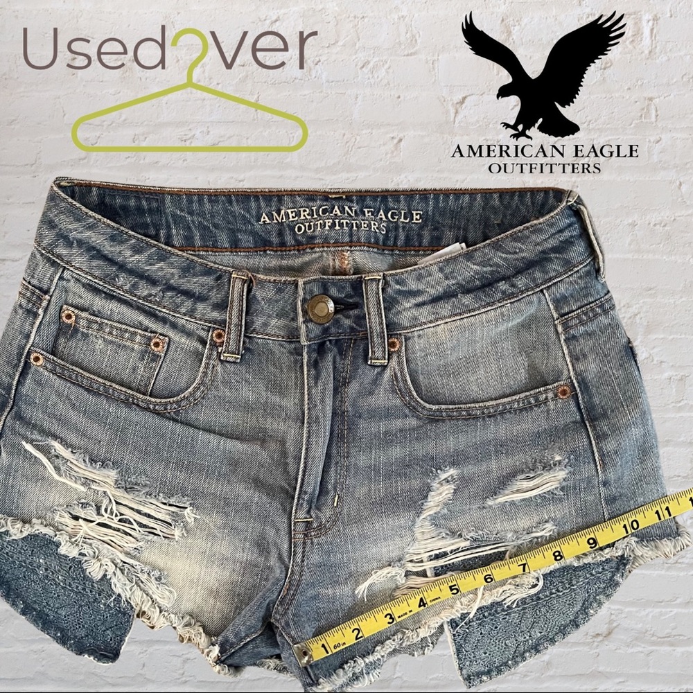 AMERICAN EAGLE SHORTS Sz2 HIGH-RISE FESTIVAL - Picture 6 of 13